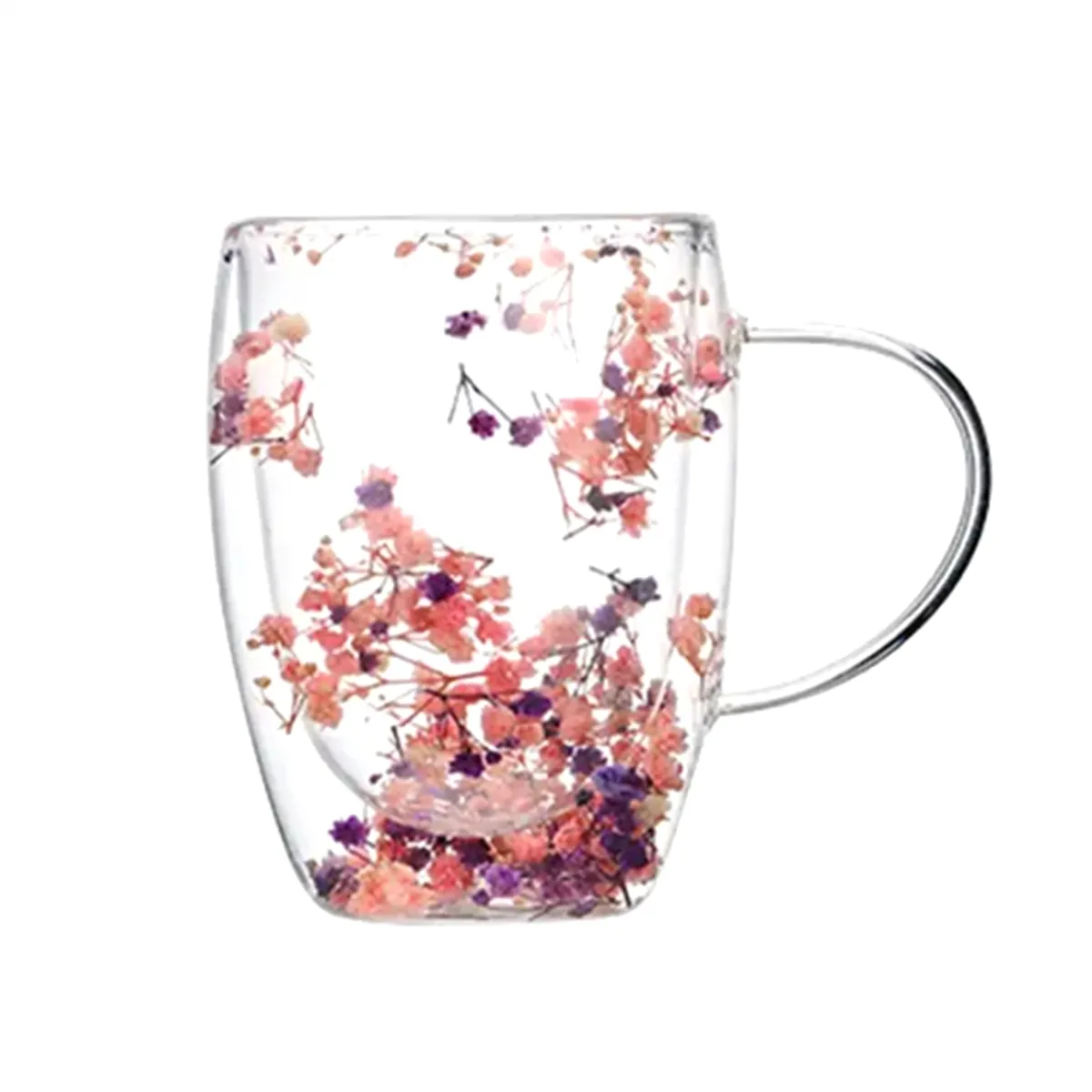 Creatives Real Flower Double Glass High Appearance Level Full Star Dried Fl