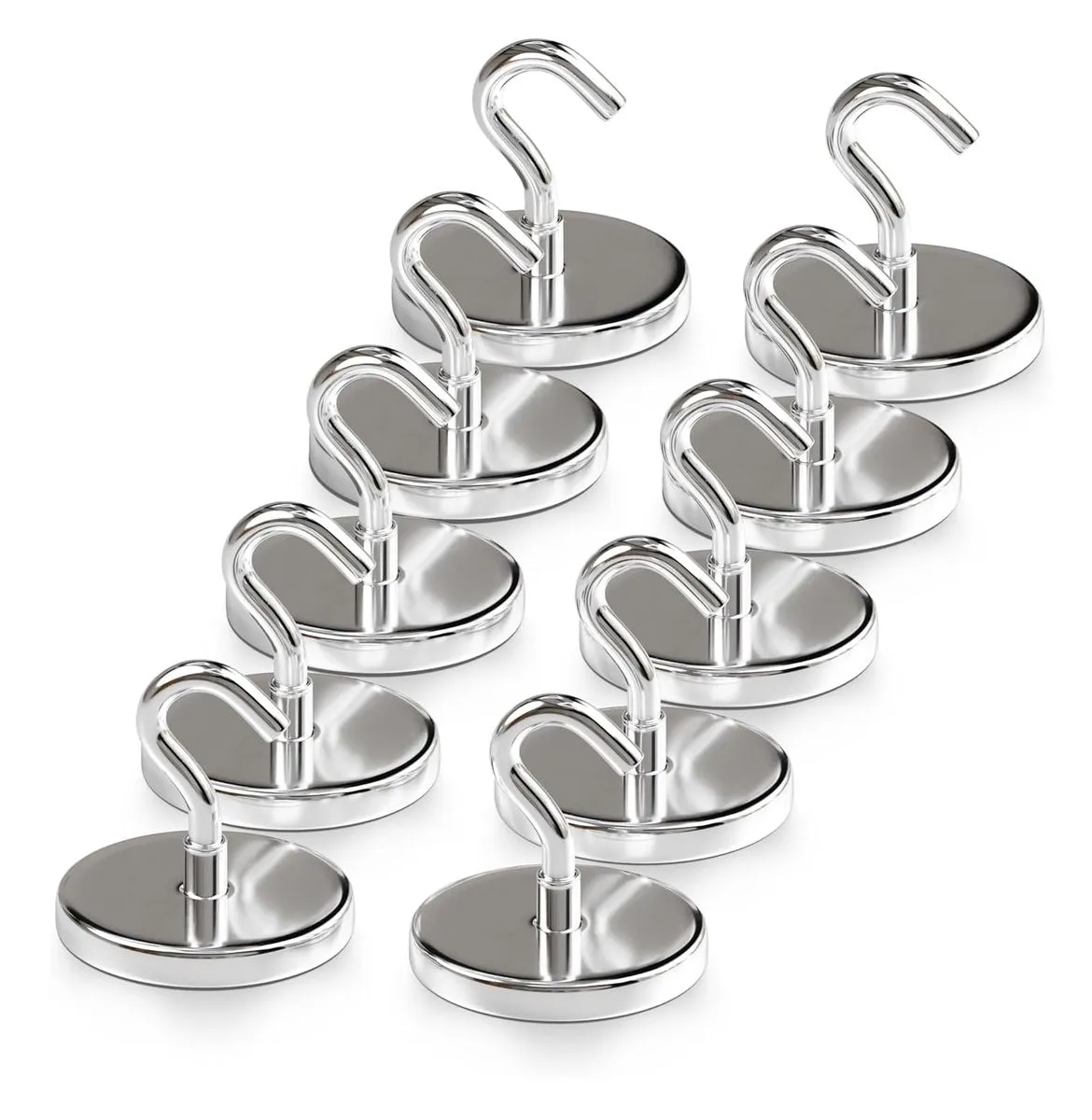 HD SS Magnetic Hooks - Pack of 10