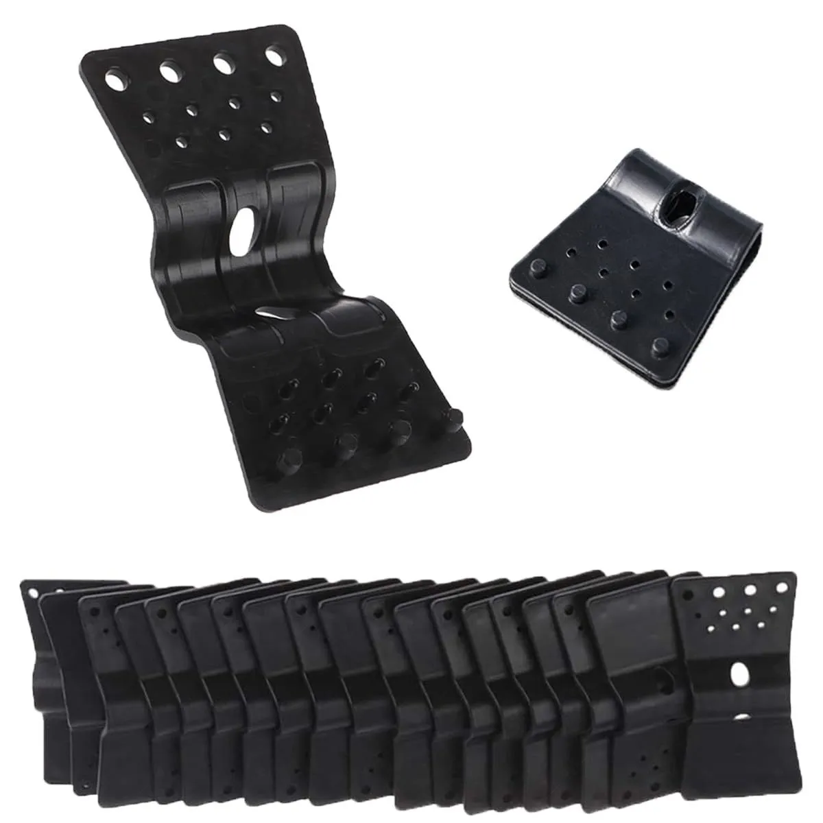 50Pcs Heavy Duty Plastic Shade Cloth Clips,Butterfly Round Lock Grip Clamps