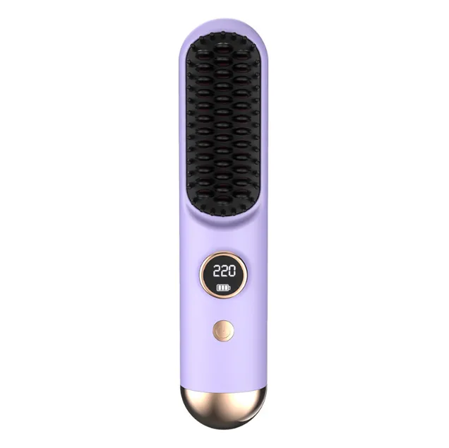 Sleek Cordless Hair Styler | LCD Display & Anti-Scald Portable Design