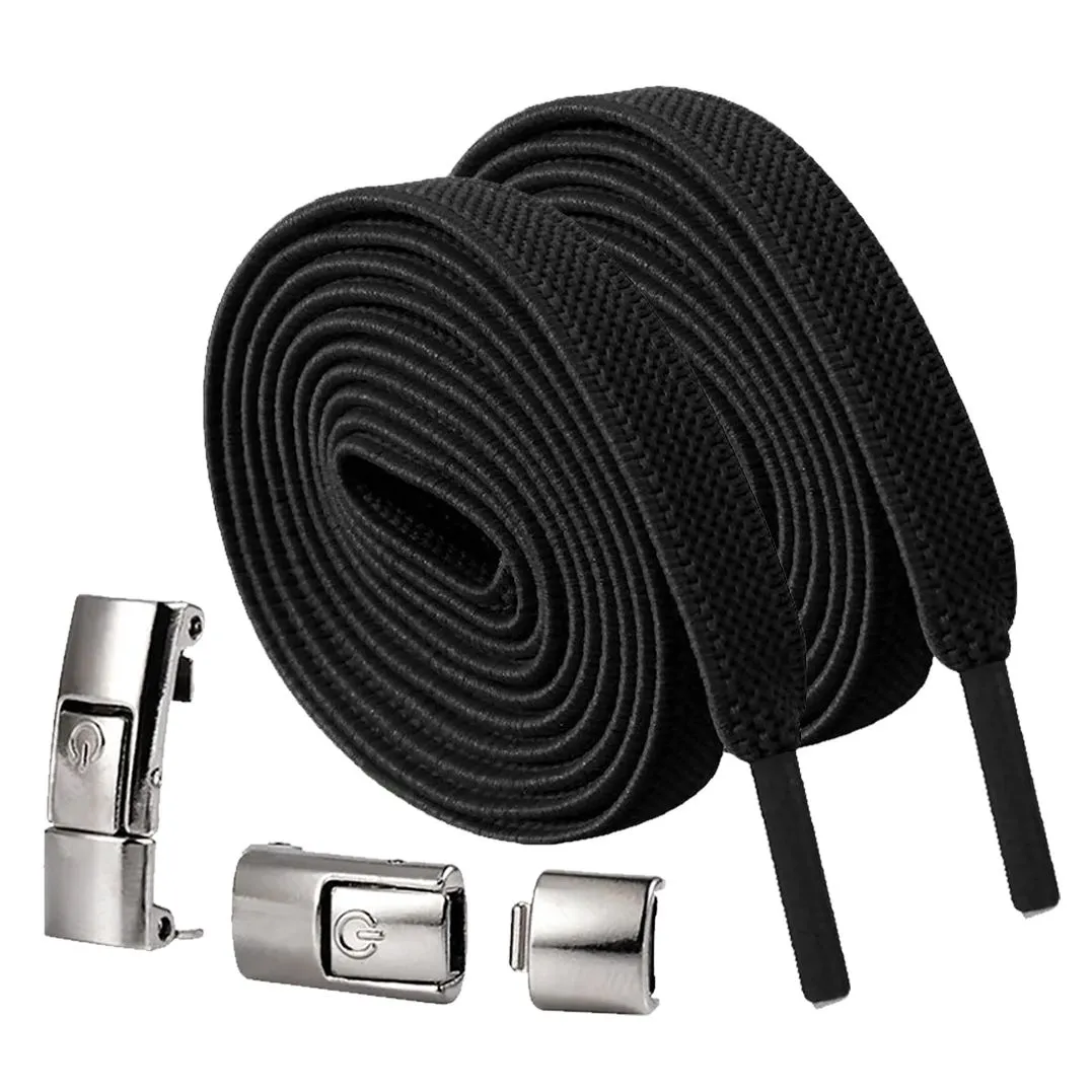 Insta Tie Elastic Shoe Laces - Black