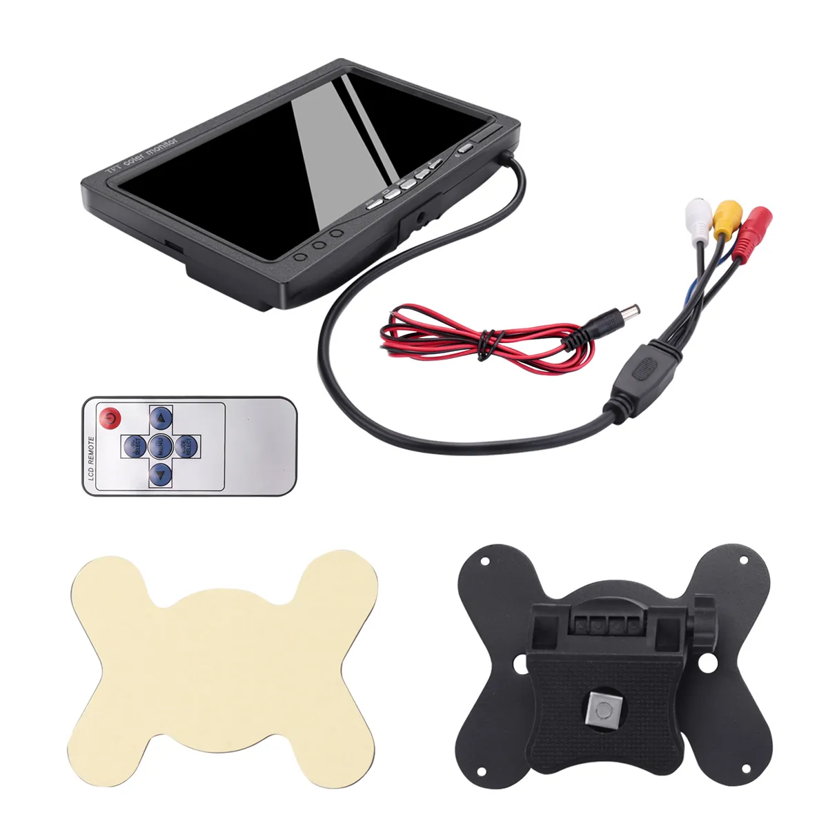 7 Inch Tft Lcd Color Hd Monitor for Car Cctv Compatible with Universal