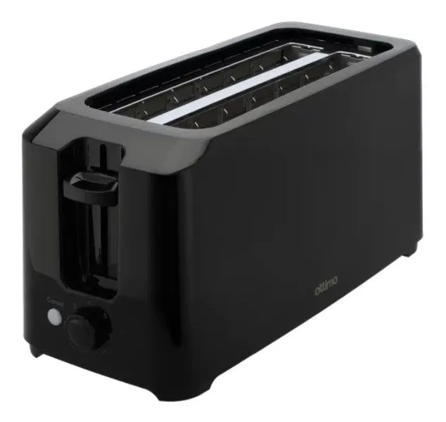 Ottimo Black 4-Slice Bread Toaster Adjustable Temperature 1250W