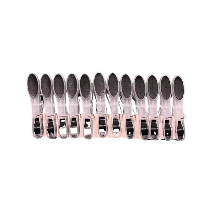 Washing Pegs Plastic with Rubber Grip - Black