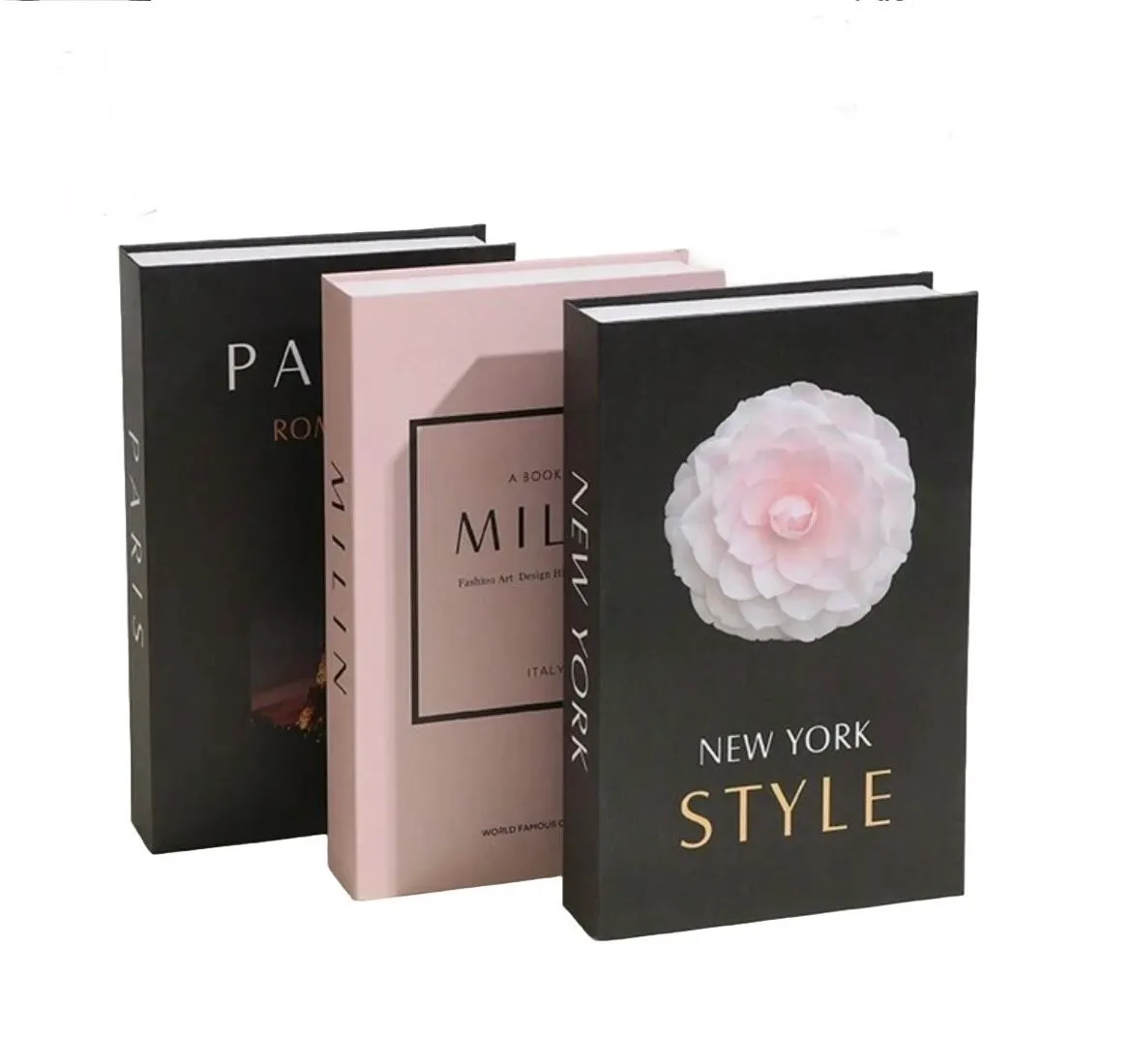 3 Pieces Vintage Style Decorative Books