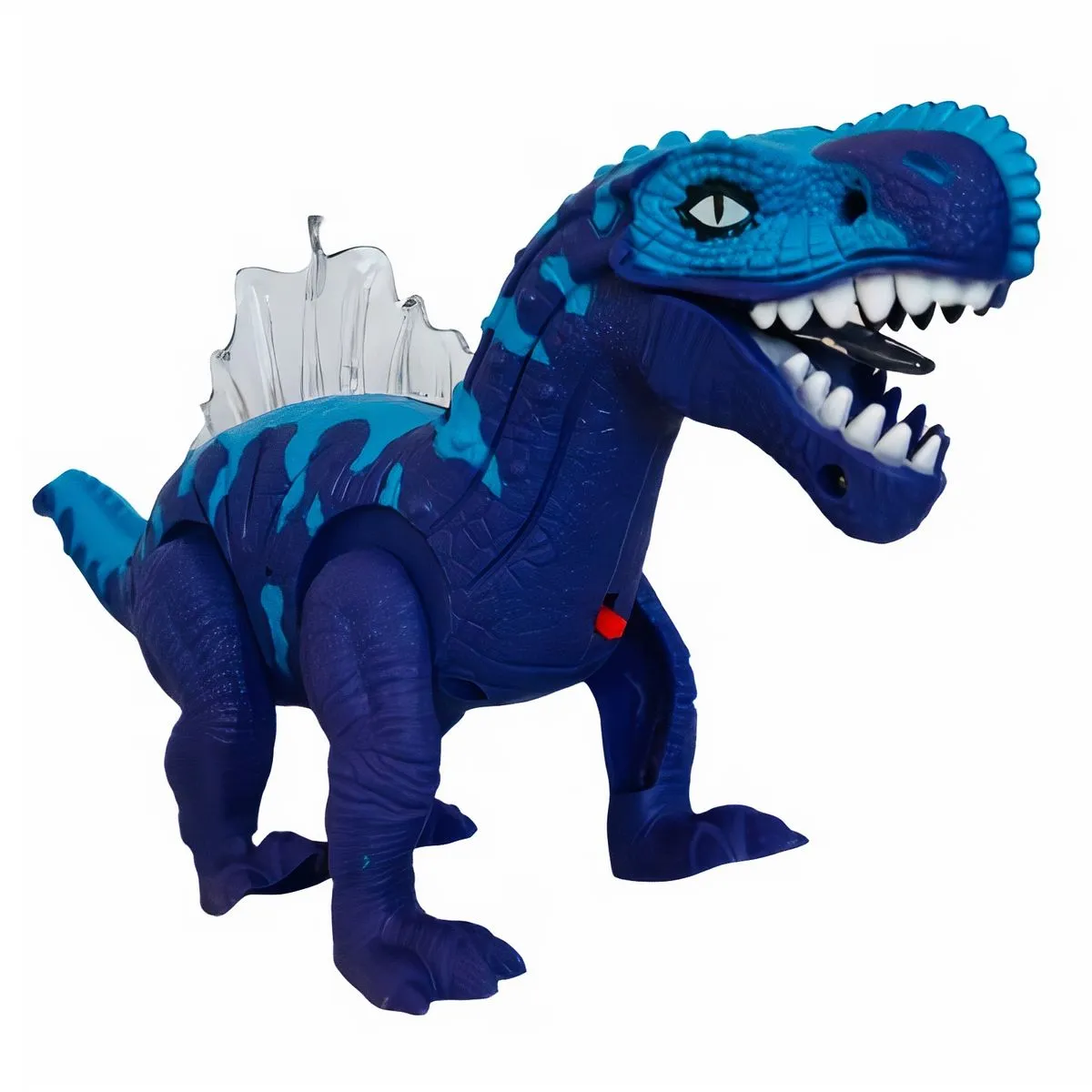Walking Robot Dinosaur with LED Lights, Wagging Tale & Sound (30cm) - Blue, Purple