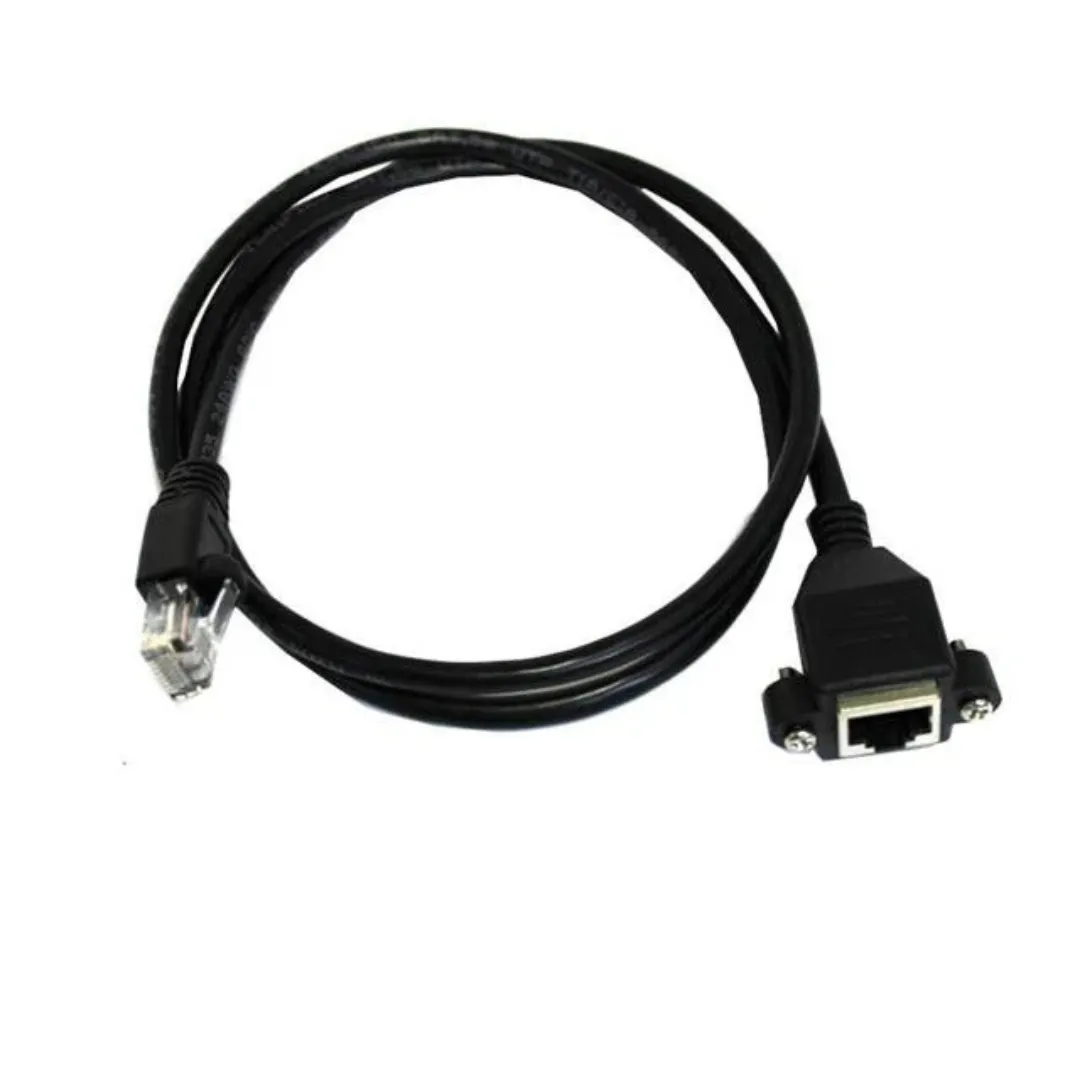 XY-RJ45SPFR-2/100 Shielded RJ45 Raised Panel Female Receptacle with Flylead