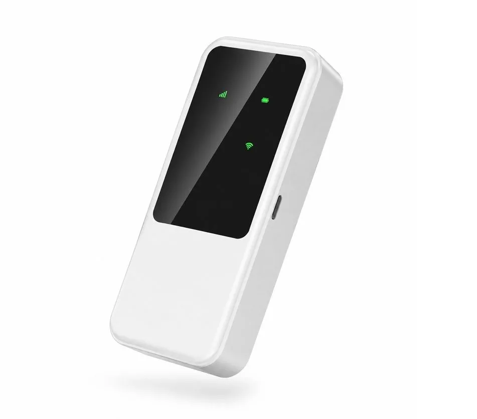 Portable WiFi Route 4G LTE , WiFi 6 Pocket Mobile Hotspot with Dual Battery