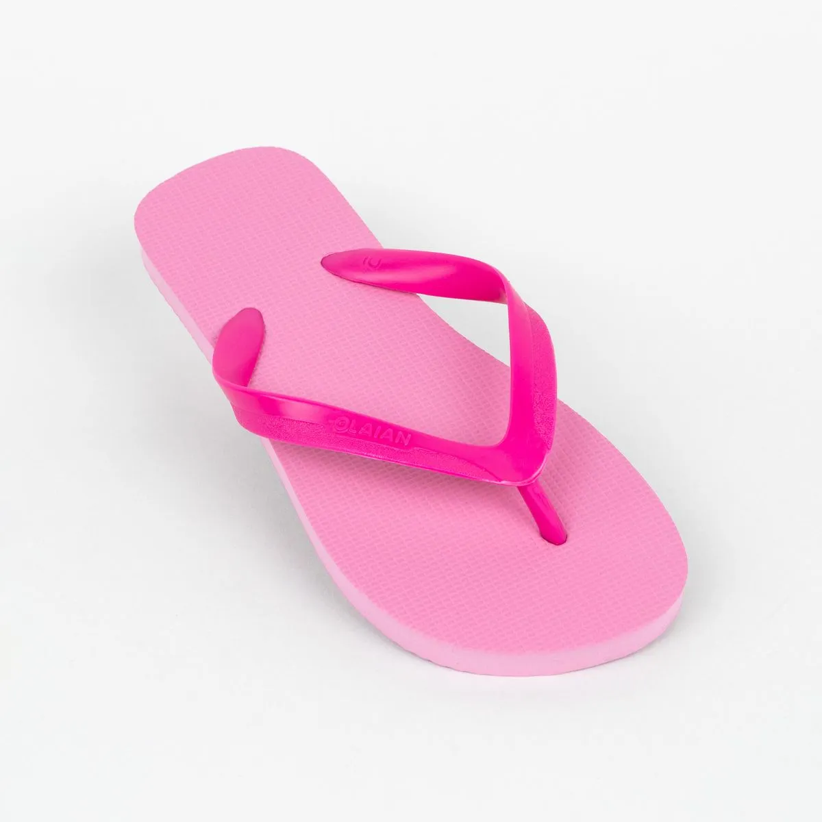 Olaian Girls' Flip-Flops - 100 Pink (UK 1-1.5)