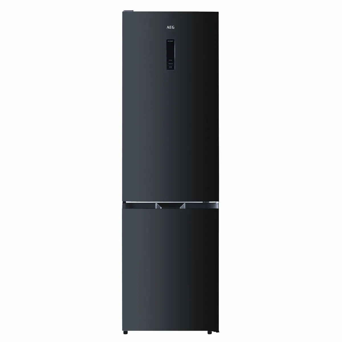 AEG 366L Bottom Freezer Fridge - No Frost, Inverter, Black Steel