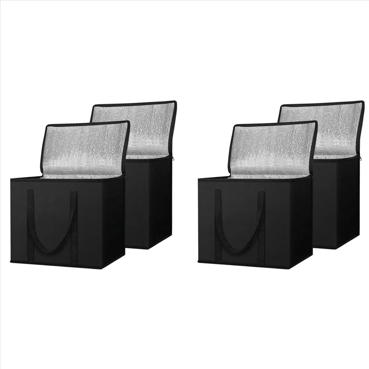 2 Pack Insulated Reusable Grocery Bags Collapsible Cooler Bag