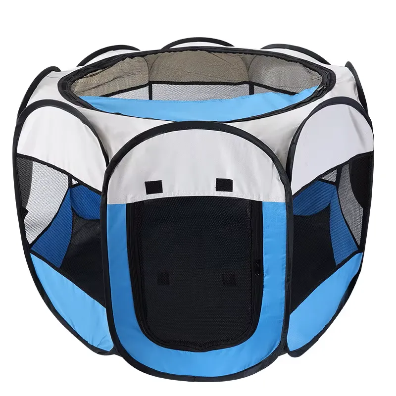 Foldable Pet Playpen - Portable Indoor Outdoor Dog & Cat Pen - 91cm