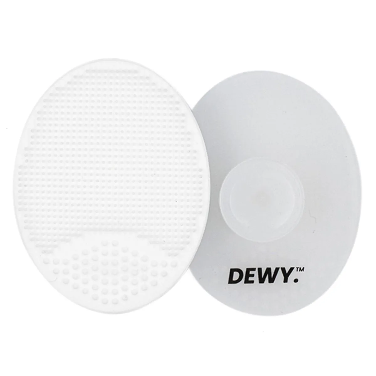 Dewy-Face Exfoliator Brushes for Gentle Cleansing 2-Pack Clear/White