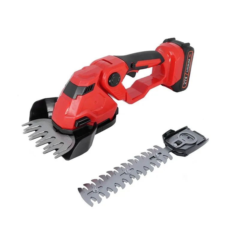 21V Cordless Hedge Trimmer and Grass Shears - Handheld Shrub Trimmer