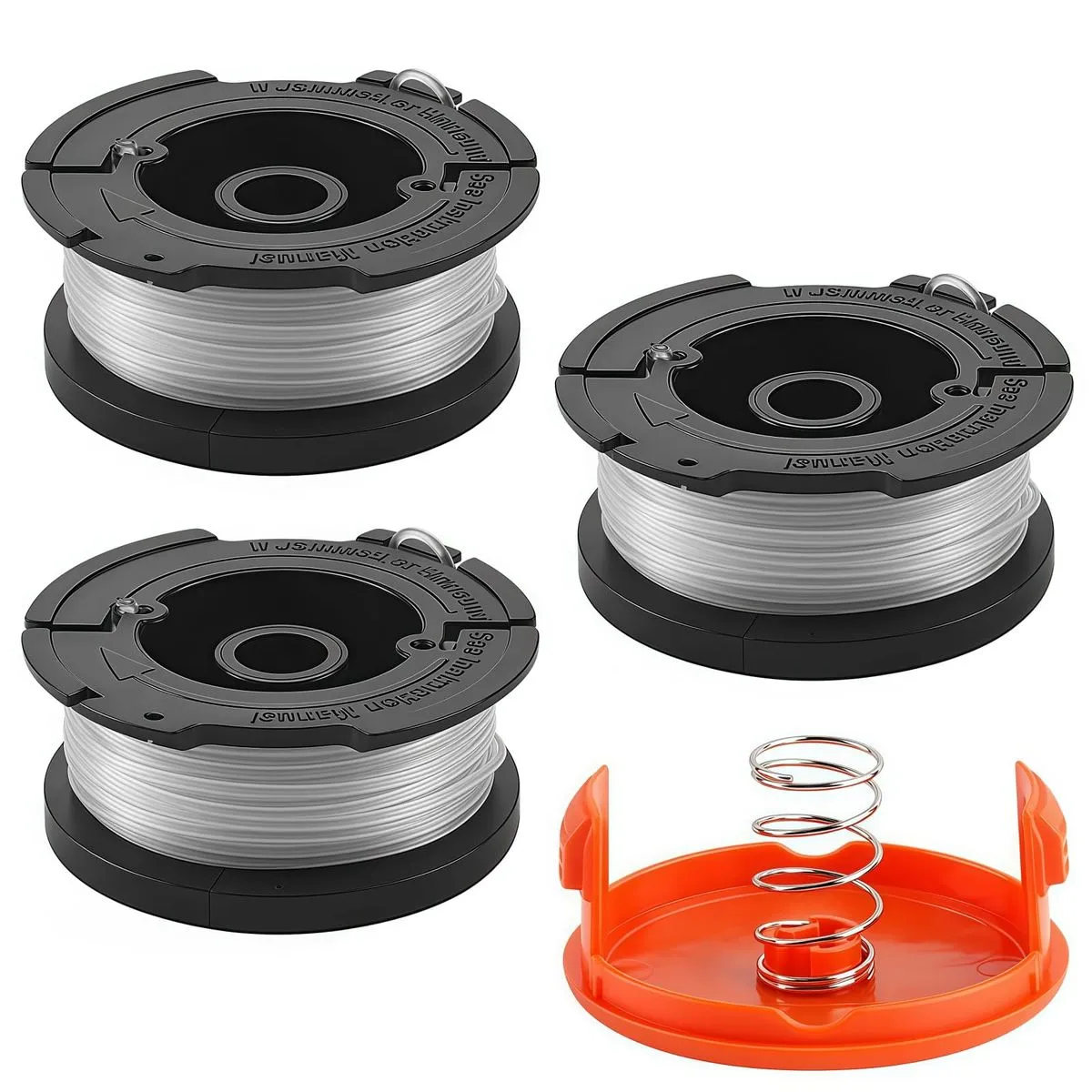 3PCS AF-100 Strimmer Spool Replacement, Compatible with Black+Decker