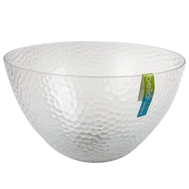 Kitchen Accessories - Salad Bowl - Embossed - Glass - 25cm - 2 Pack