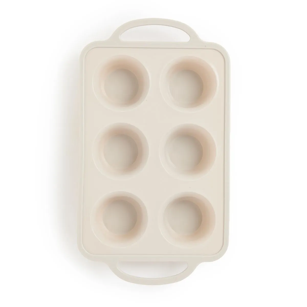 George & Mason - Silicone Muffin Pan with Handles - Ecru