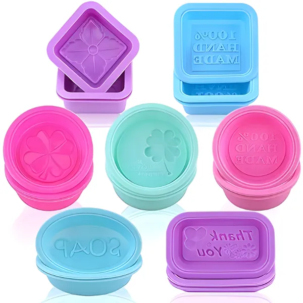 7 Piece Soap Moulds Silicone Moulds Soap Making Molds Cake Molds Ice Molds