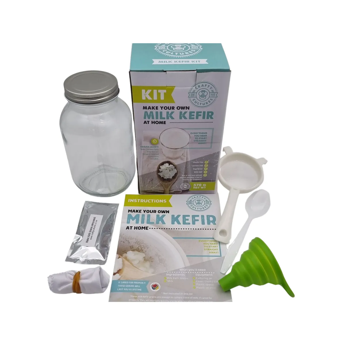 Crafty Culture's Milk Kefir Kit