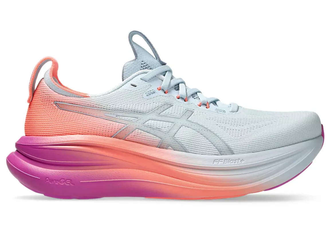 Asics Women's Gel-Nimbus 28 Sunny Sizzle Road Running Shoes - Sky/Sakura