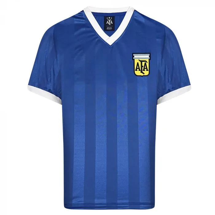 Argentina 1986 World Cup Quarter-Final No.10 shirt Blue