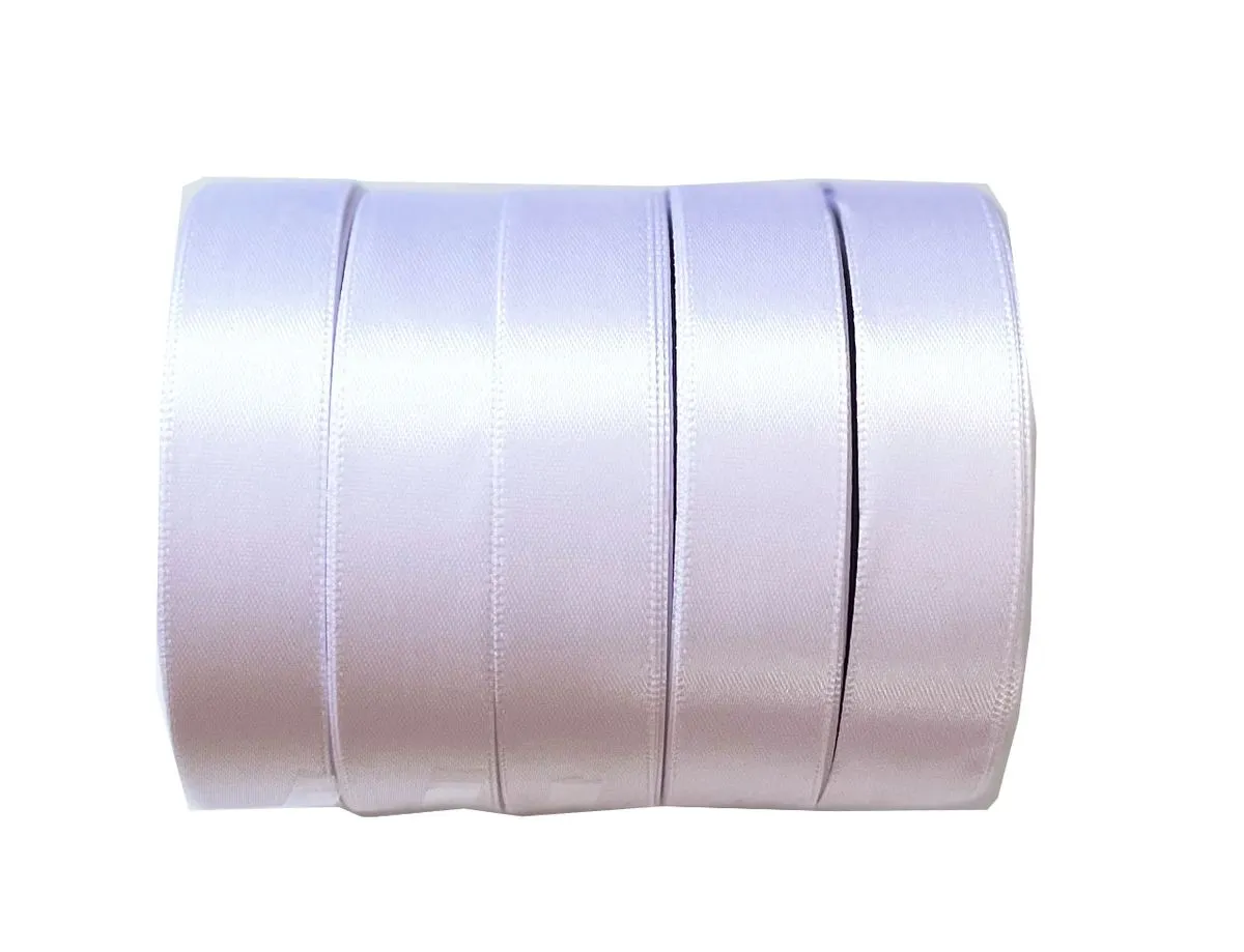 Satin Ribbon - White - 20mm width - 110meters - Wrapping Bows