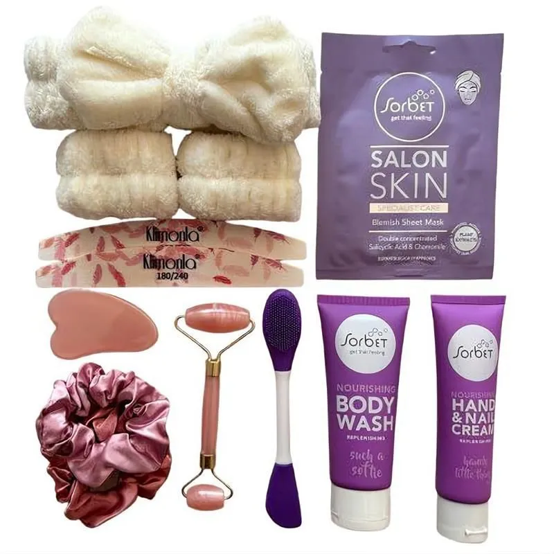 11 Piece Body Care Pamper Gift Set in a Jar