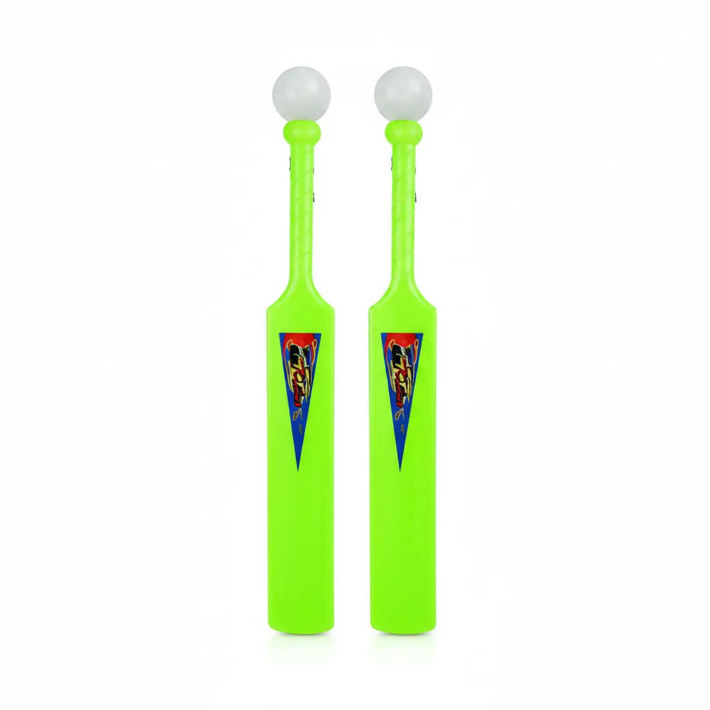Cricket Bat with Ball, 59 cm - Beginner Friendly for Outdoor Play - 2 Pack