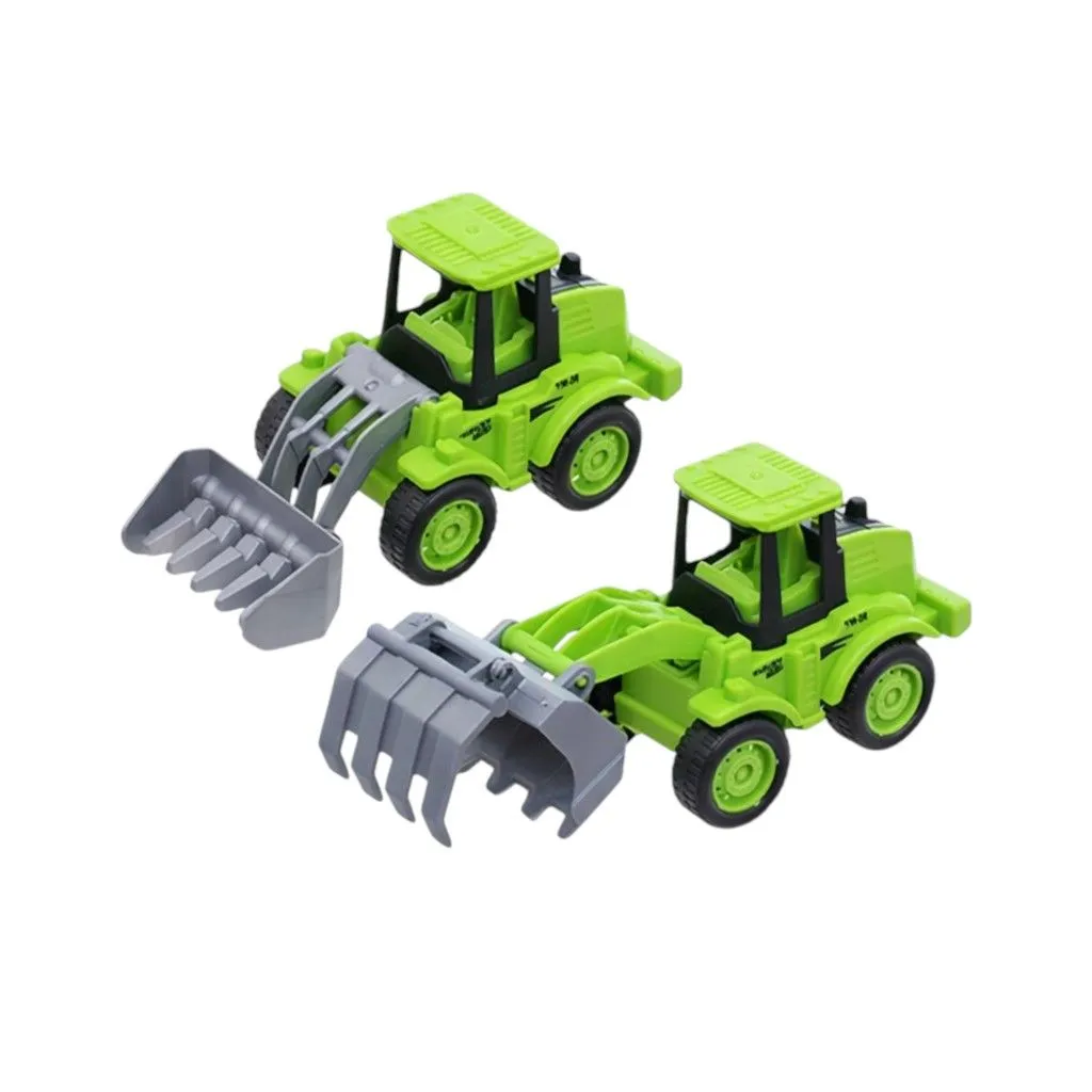 Push and Go Construction Front Loaders - Green
