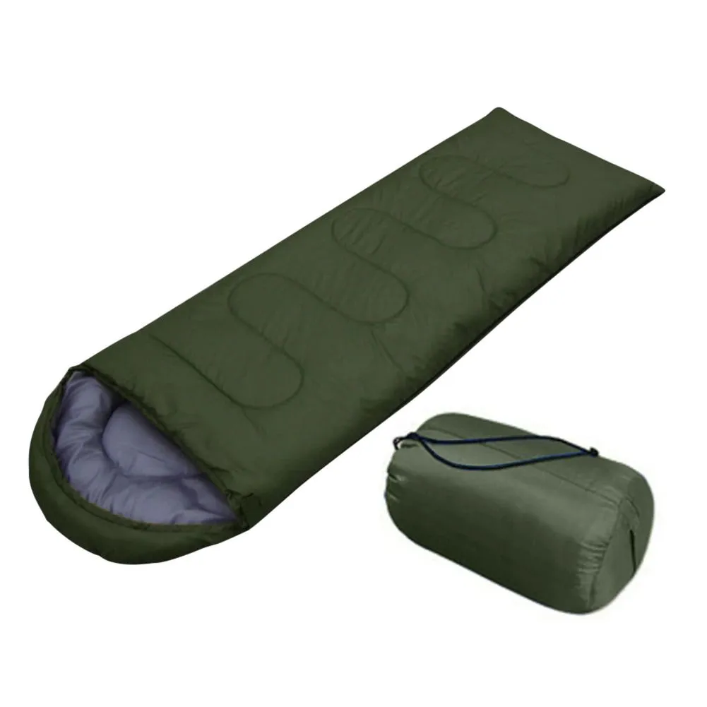 Outdoor Camping Travelling Sleeping Bag - Army Green