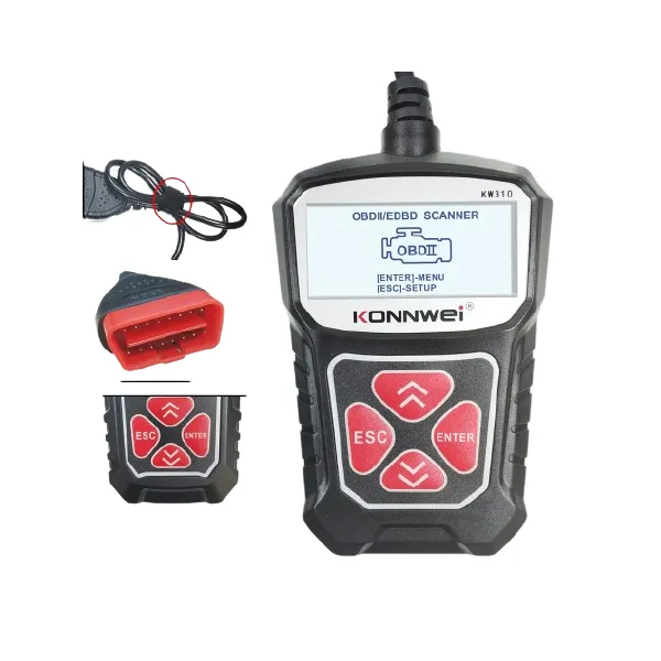 Vehicle Engine Fault Code Reader KW310 - Black