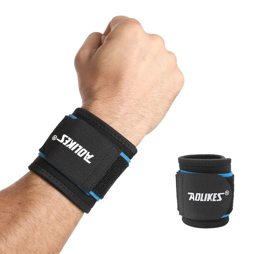 Aolikes Adjustable Wrist Support Protective Bracelet For Men And Women - Blue