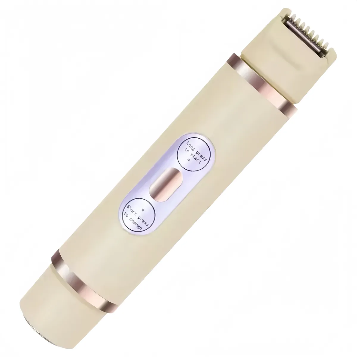 Dual Head Electric Hair Remover for Women Face & Body - Brown