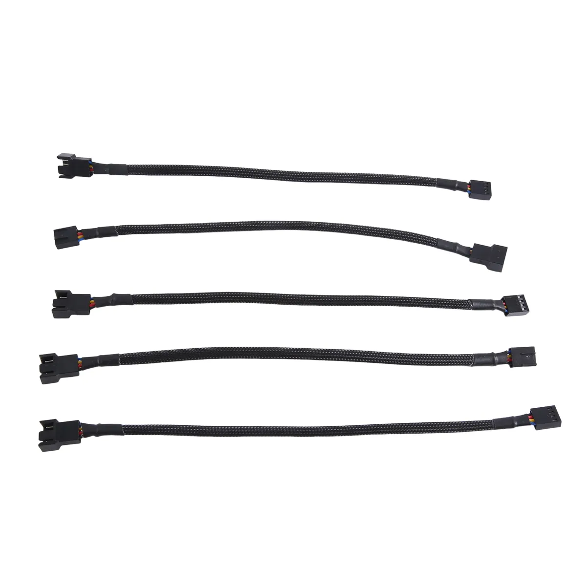 PWM Extension Cable-11.8 Inch for ATX Case 3 Pin & 4 Pin Cooling Fans