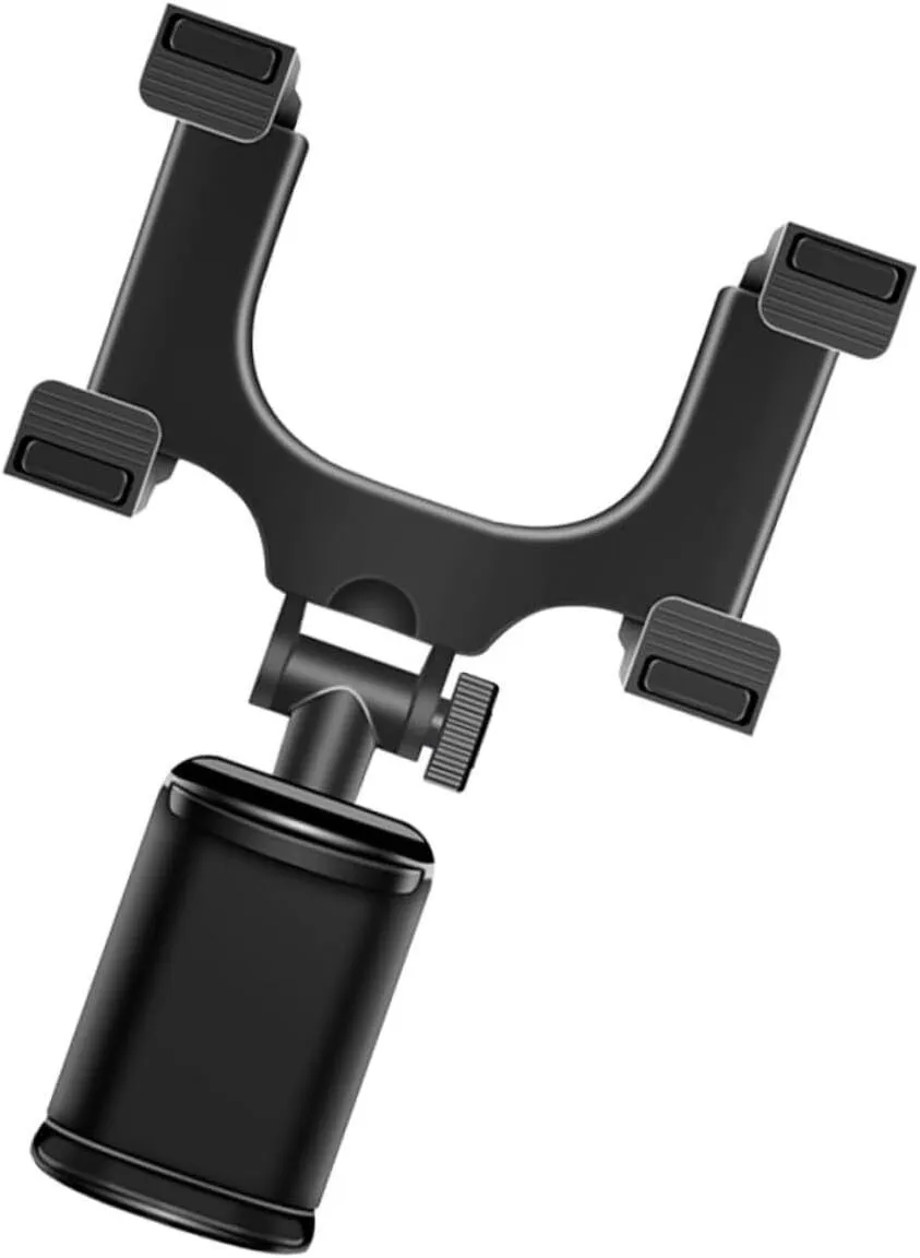 Retractable Rearview Mirror Car Phone Mount Rotatable