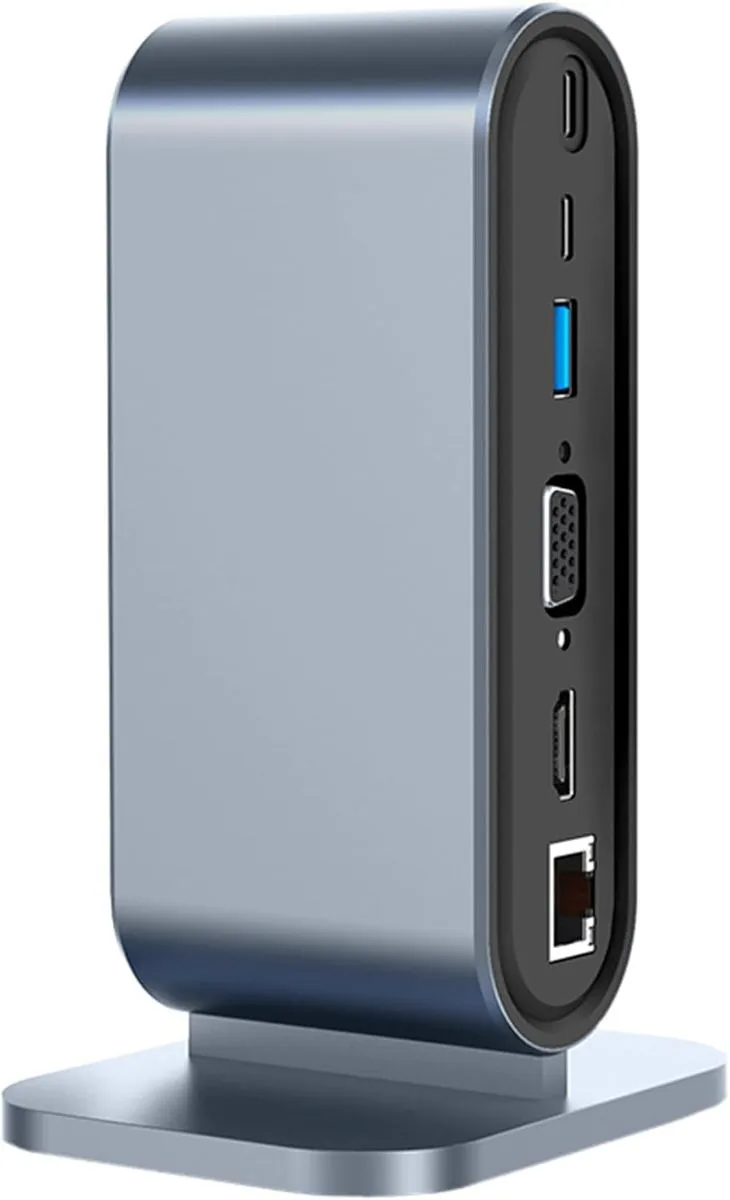 Dual Monitor USB C Docking Station,12-in-1 USB C Multi Adapter w/ 4K HDMI