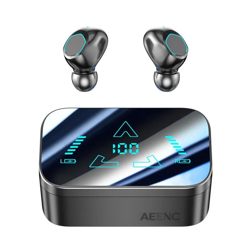 Wireless Earbuds Bluetooth,Fast Charging LED screen displays battery level