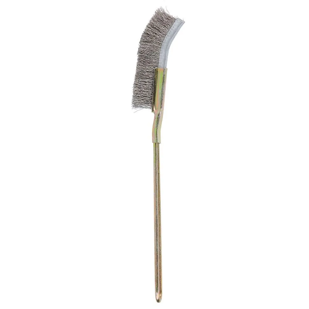 Curved Head Steel Wire Brush for Bonsai Tree Cleaning and Gardening Tool