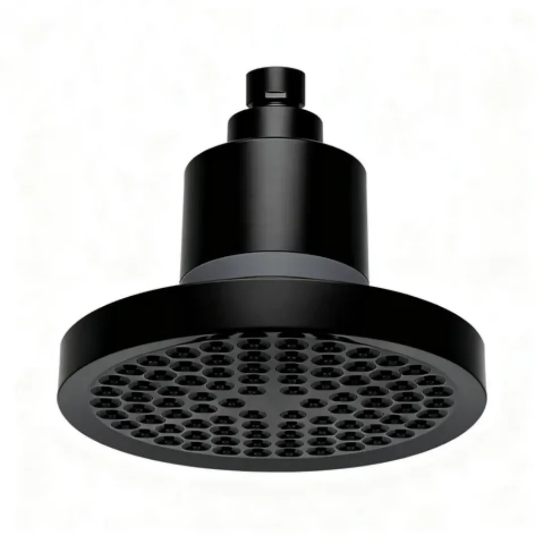 15-Stage Filtered Shower Head with Replaceable Cartridge - Black