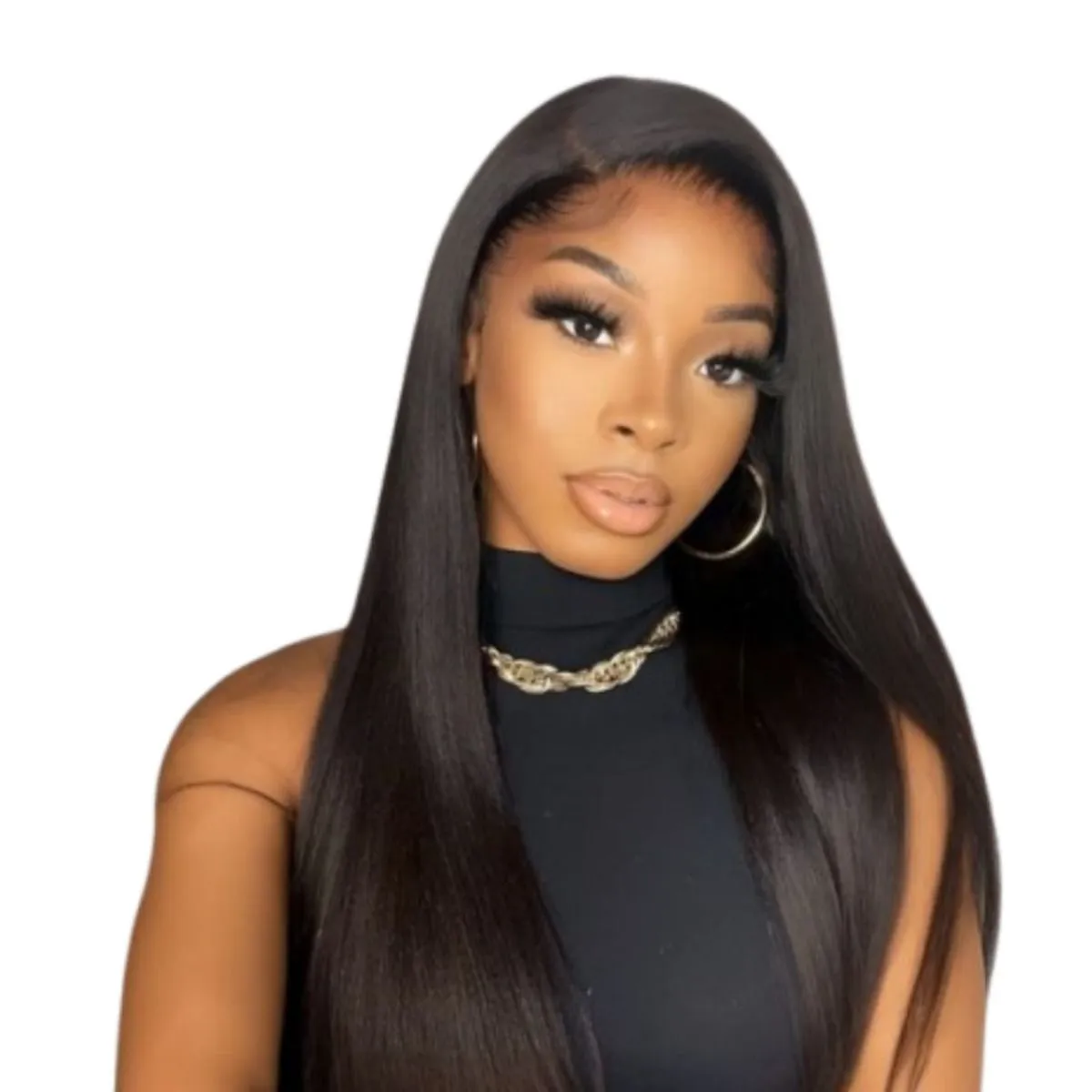 20 Inch Brazilian Hair Glueless Straight Wig-13x4 Lace Full Frontal Wig