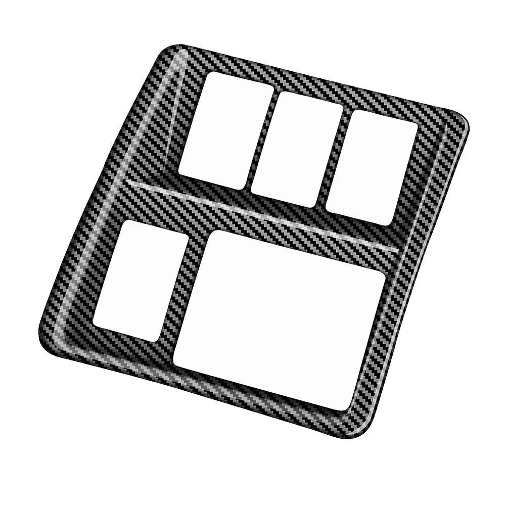 Multifunctional Button Trim Frame for Rhd Carbon Compatible with Honda