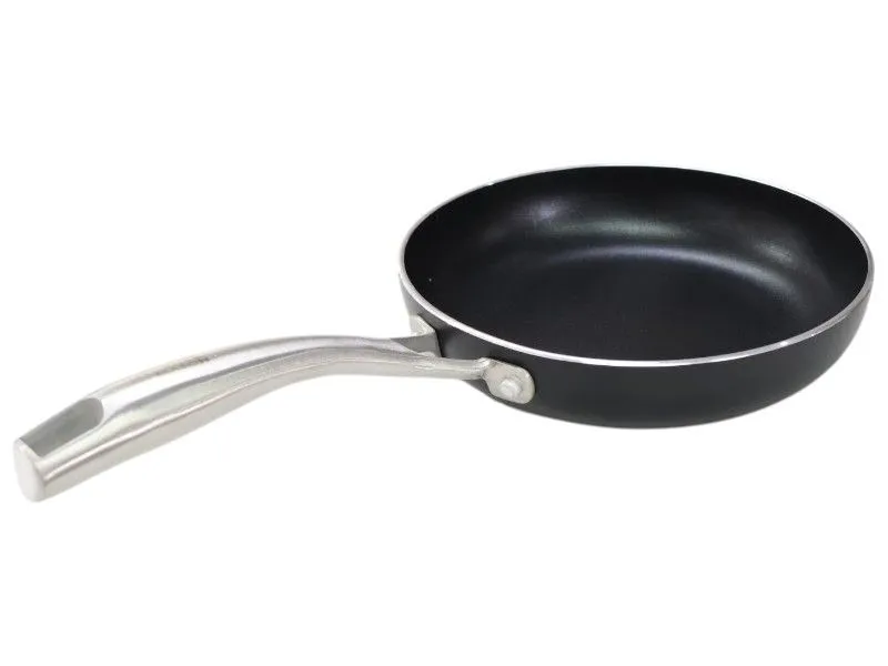 George & Mason Alum Non Stick Frying Pan Black with SS Handle 20cm (1.1Lt)