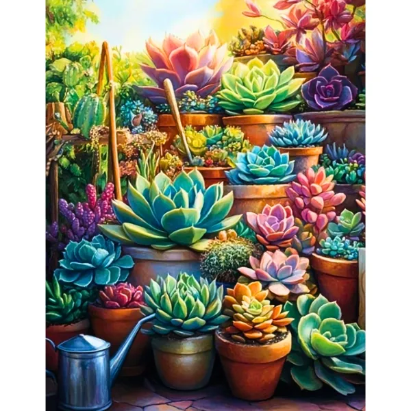 Ironing Beads - Diamond Dot Painting Kit - Succulent Pot Garden
