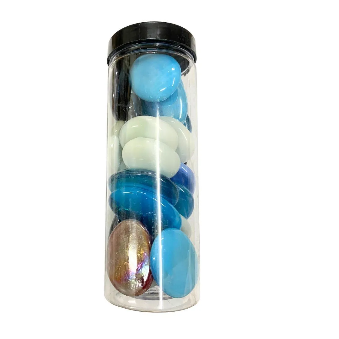 Solid Glass Pebble Mix (400g)