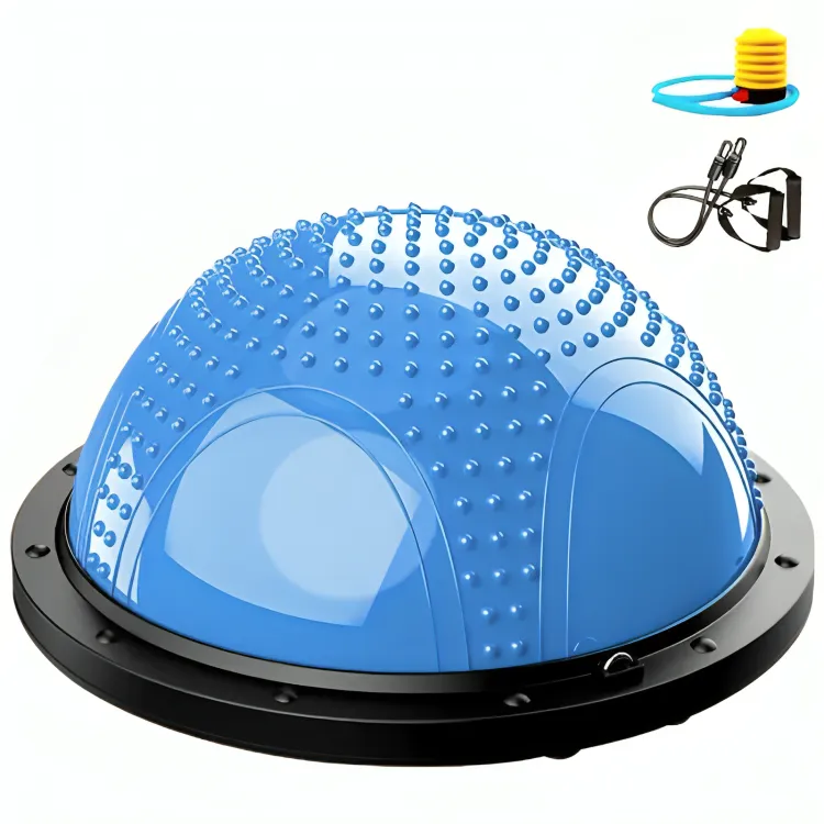 Balance Ball Strength Fitness Yoga Ball For Home Gym & Physical Therapy - Blue
