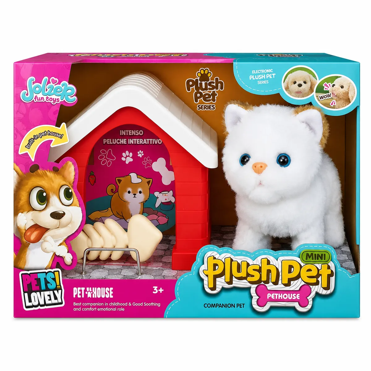 Walking Cat with Pet House and Bone