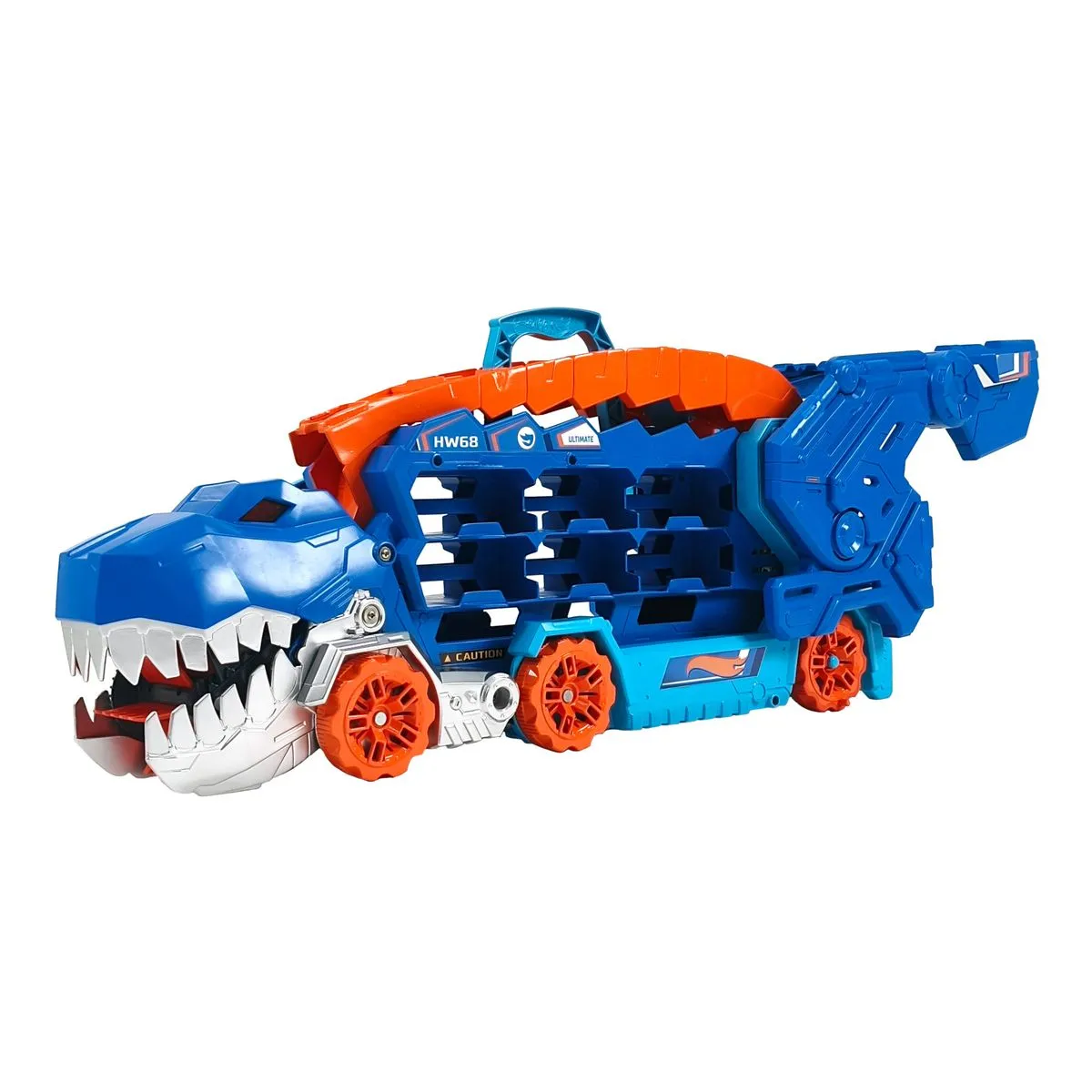 Hot Wheels City Ultimate T-Rex Transporter Hauler with Lights and Sounds