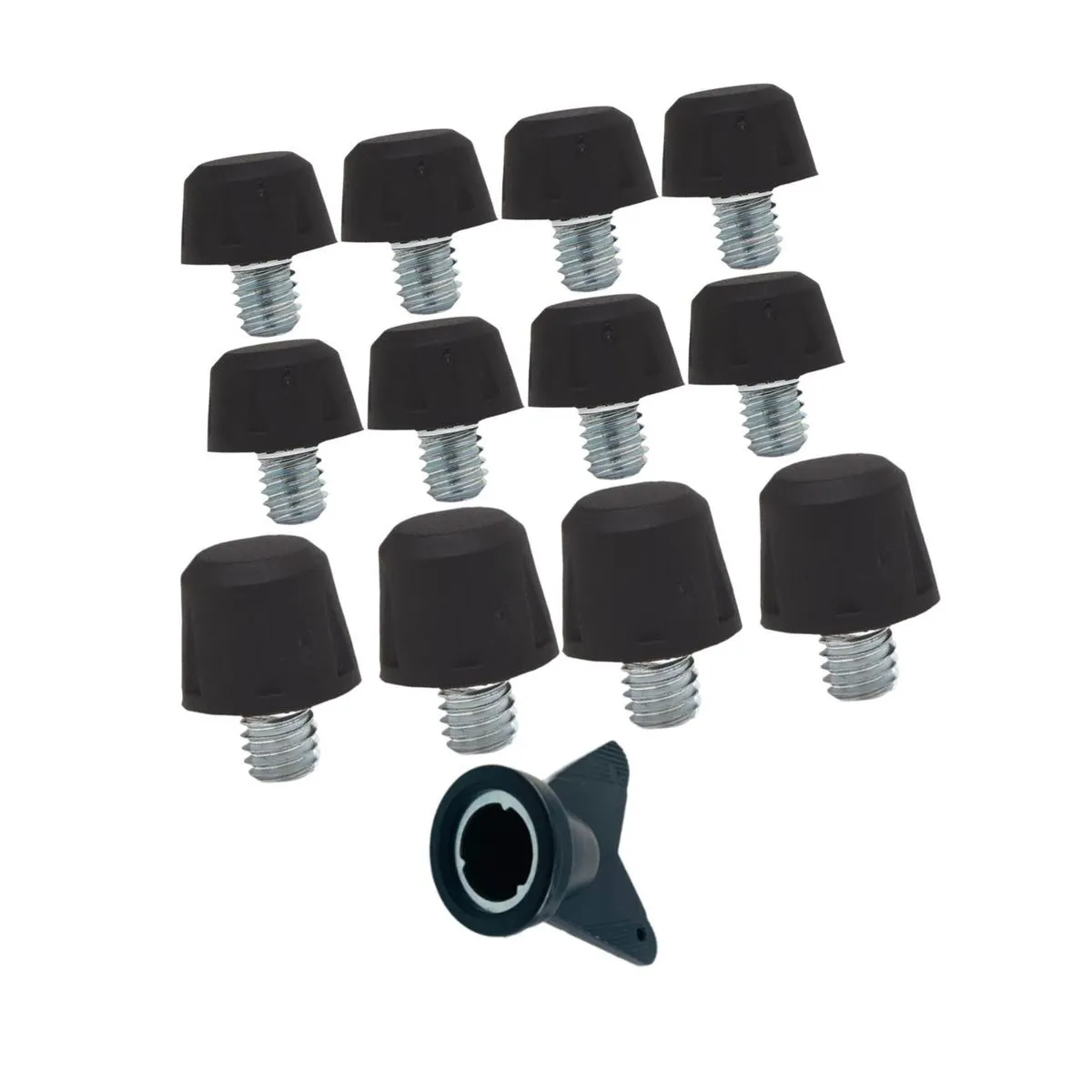 12x Football Boot Spikes Portable Screw in with Wrench for Athletic
