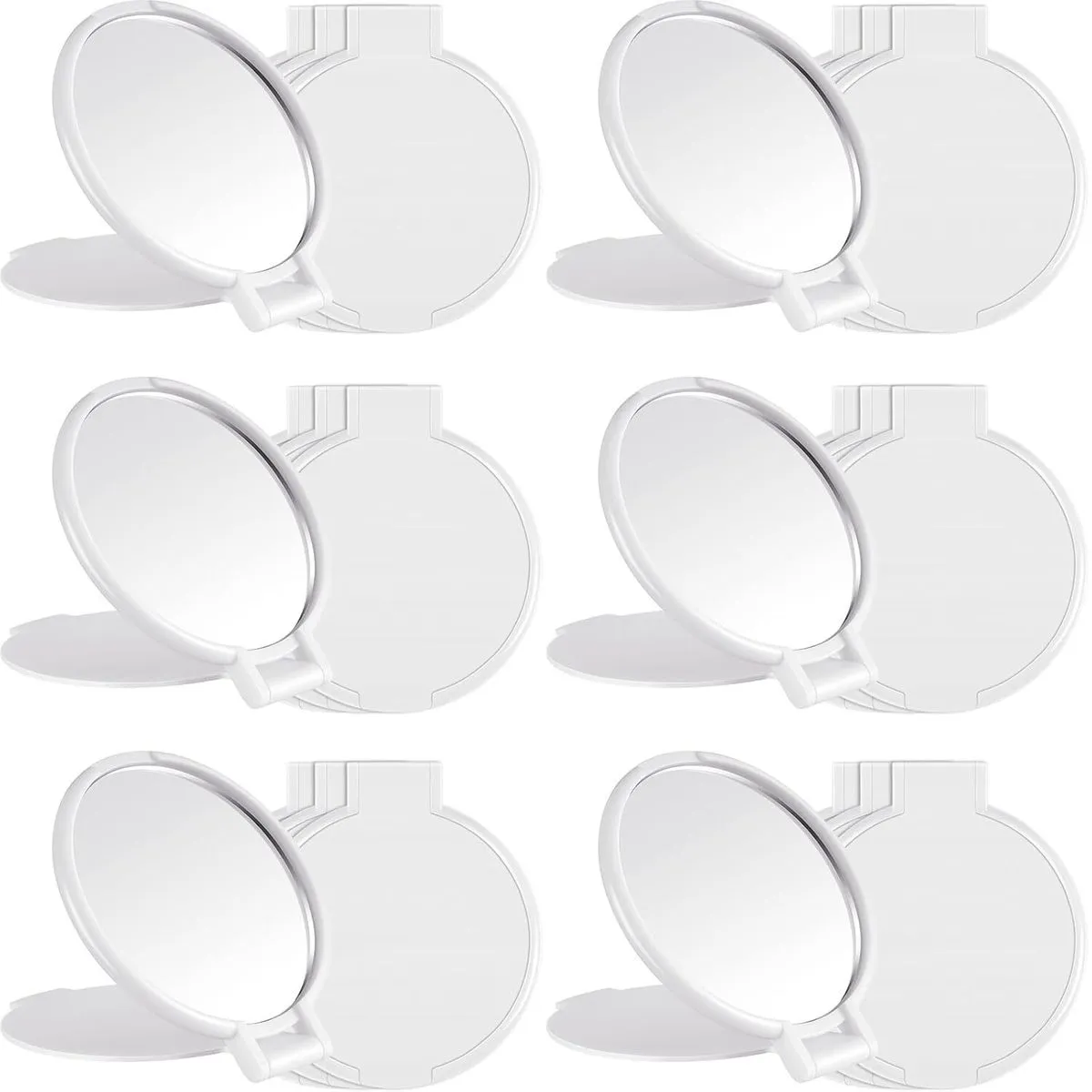 12 Pack Compact Mirrors Bulk, Folding Pocket Mirrors, Small Makeup Stuffs