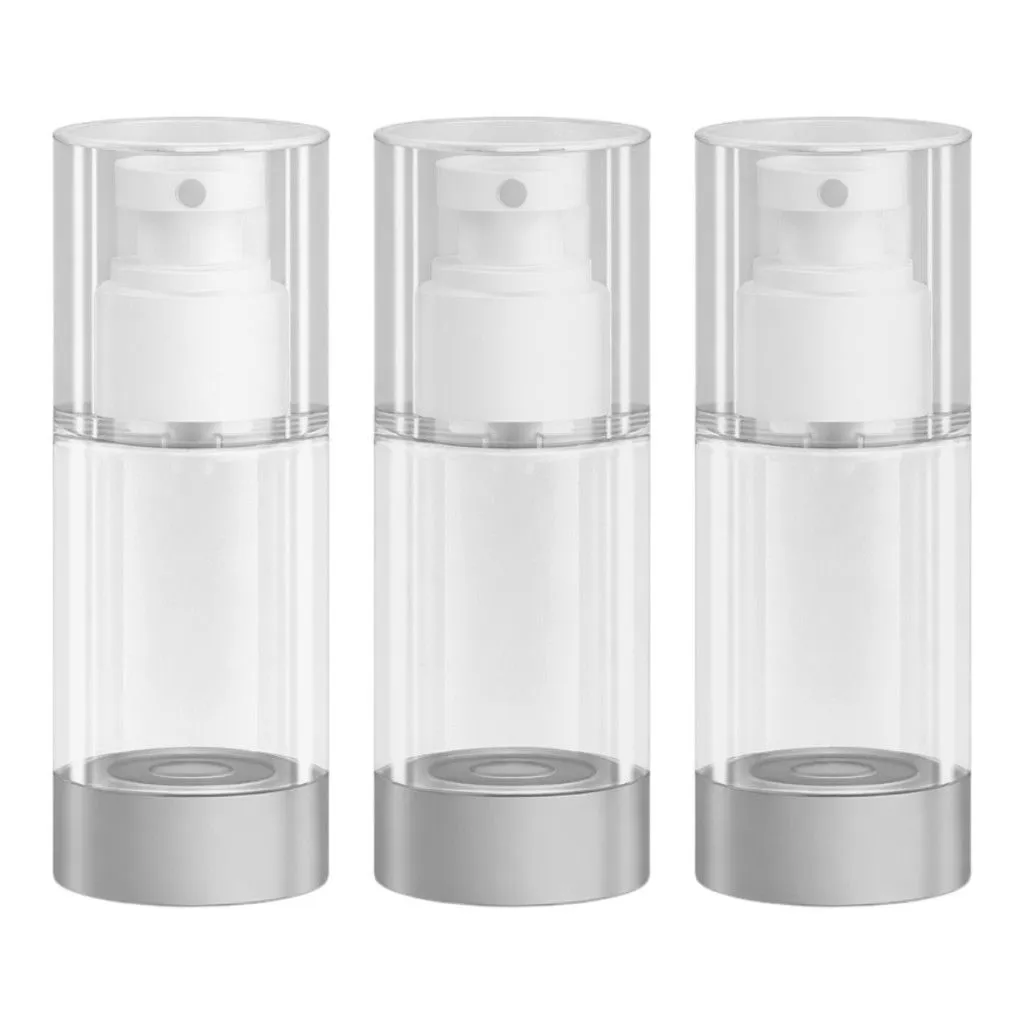 3 Pack - 15ml Refillable Fine Mist Cosmetic Spray Bottle - Transparent